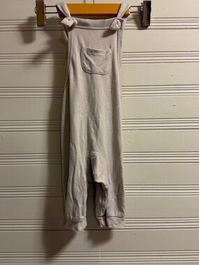 Kyte Baby Bamboo Overalls Beige Neutral 12-18M Minimalist